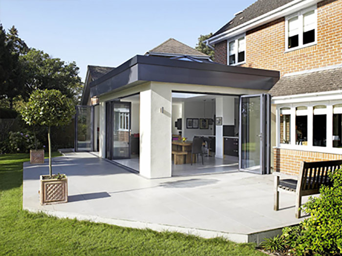 Sunroom extension example in Bothwell